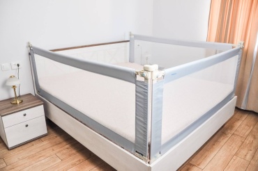 Бортики защитные Kidsafe 200x200 см, 3 шт, высота 97 см, серый