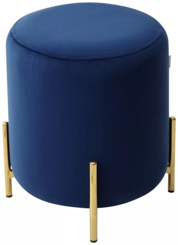 Пуф SK Trade Moza 628M04399, 36x36x41 см, синий, золотой