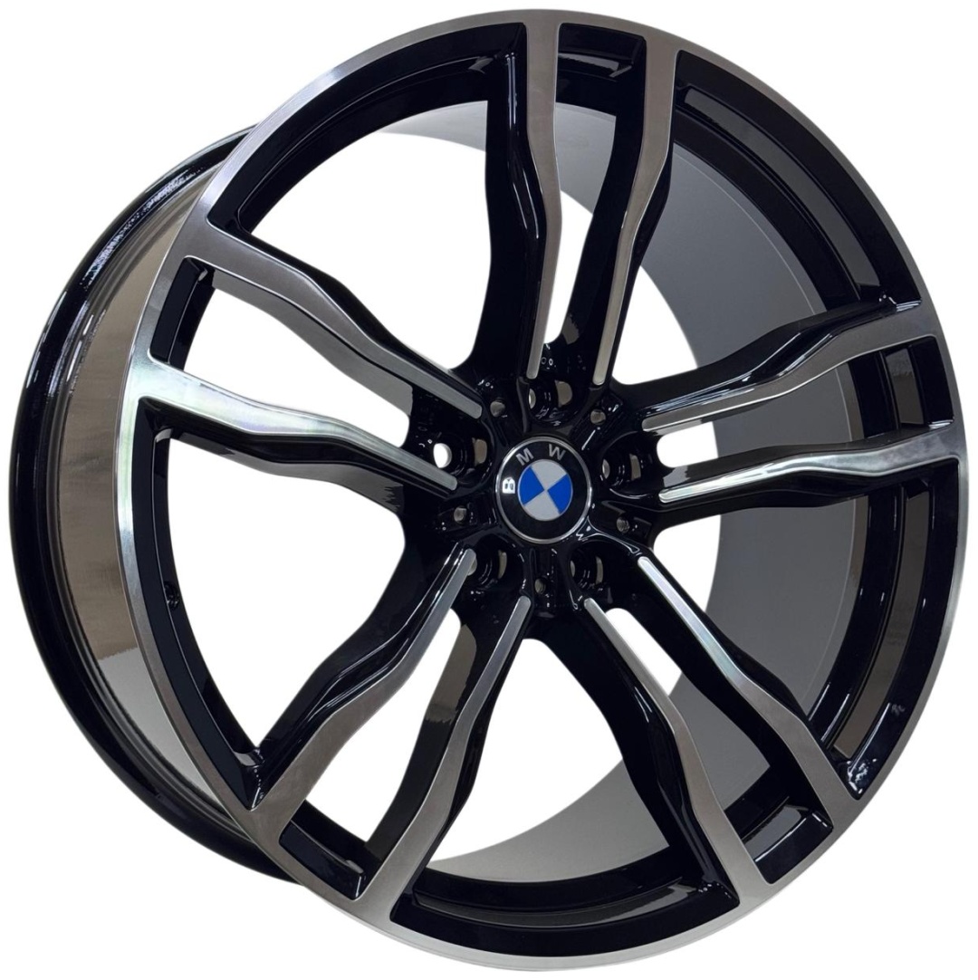 Wheels 1017DD 10/11x21/5x120 D74.1 ET40.38 4 диска черный, хром