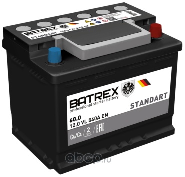 Batrex 4610082700628 Батарея аккумуляторная 60 Ач обратная