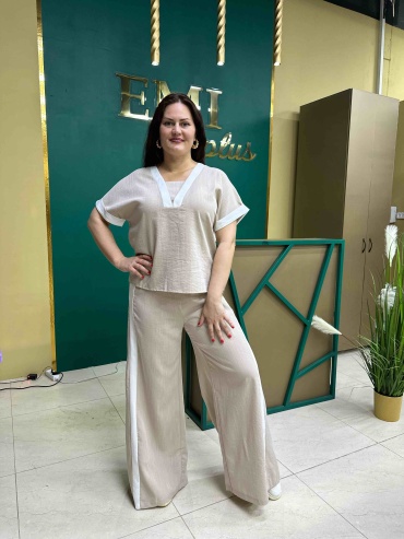 Костюм повседневный FASHION бежевый