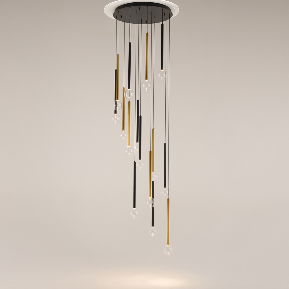 Люстра потолочная Maytoni LED, кол-во ламп: 15 шт