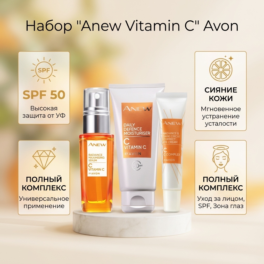 Avon Anew Vitamin C набор по уходу за лицом для женщин