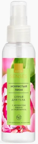 Avon Senses Искристый пион парфюмированный спрей 100 мл, для женщин