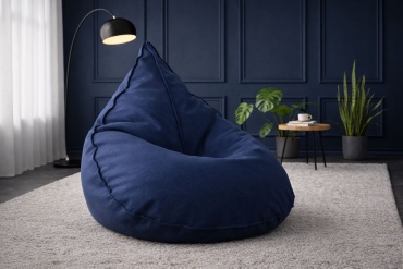 Кресло-мешок Bbag Comfort XL , чехол жаккард, синий
