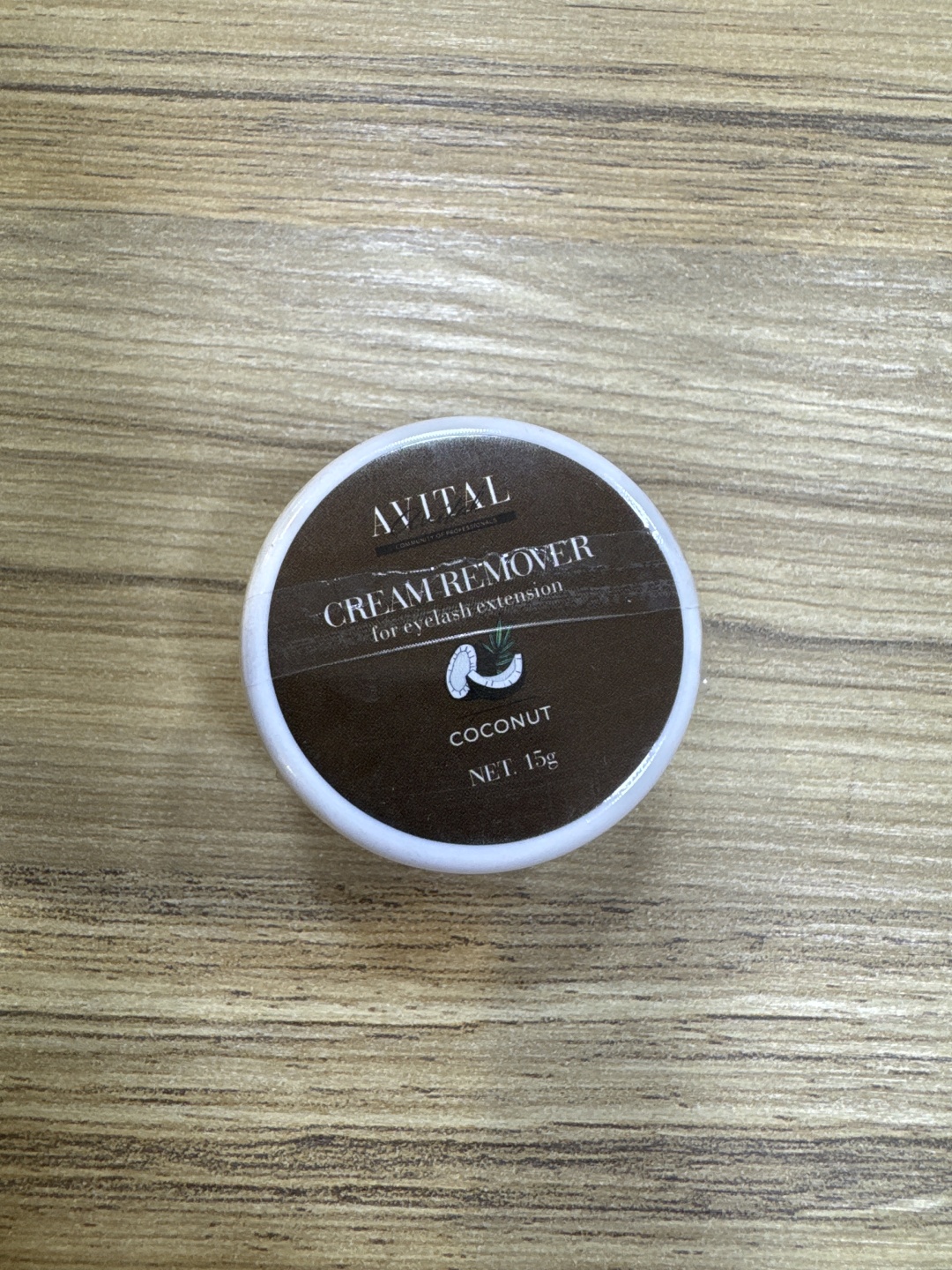 Avital средство для снятия материала для ресниц Cream remover coconut 15 мл