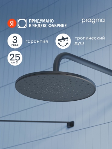 Pragma лейка для душа (без шланга) Teiden