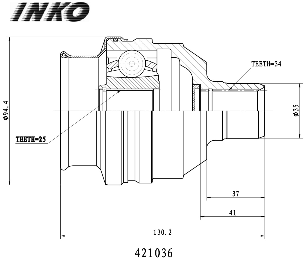 INKO шрус 421036