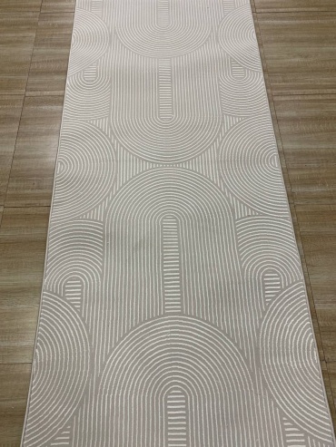 Ковровая дорожка Yusuf Hali короткий ворс, шерсть, поливискоза, 80 см x 3 м
