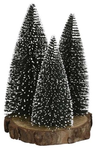 Новогодняя елка Campo Home&Garden Ёлочки на деревянном срубе складная 20, d нижних веток 15 см