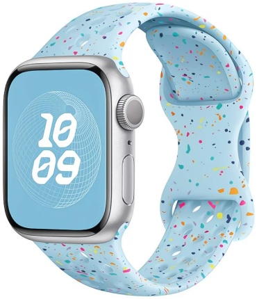 Ремешок BOGEMA для Apple Watch Series 4, Watch Series 5, Watch Series 6, Watch Series 7, Watch Series 8, Watch SE, Watch SE 2nd Gen, Watch SE 3, Watch Series 9 голубой