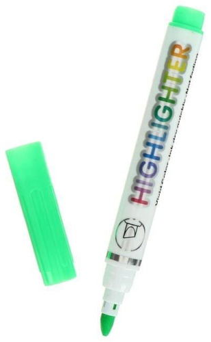 Маркер Highlighter HIGHLIGHTER, 1 шт, 5 мм, Ярко зеленый