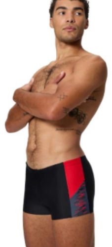 Плавки Speedo черный, красный