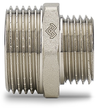 Ниппель переходной Varmega 3/4"x1/2", VMTF30-N000504, никелированный