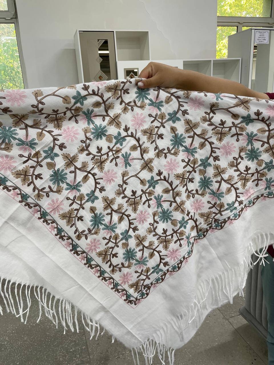 Платок Cashmere хлопок, кашемир 120 x 120 см