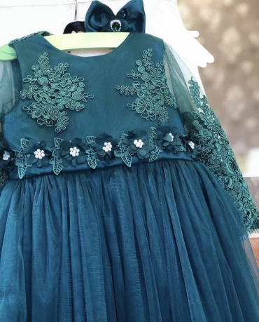 Нарядное платье Premium collection зеленый