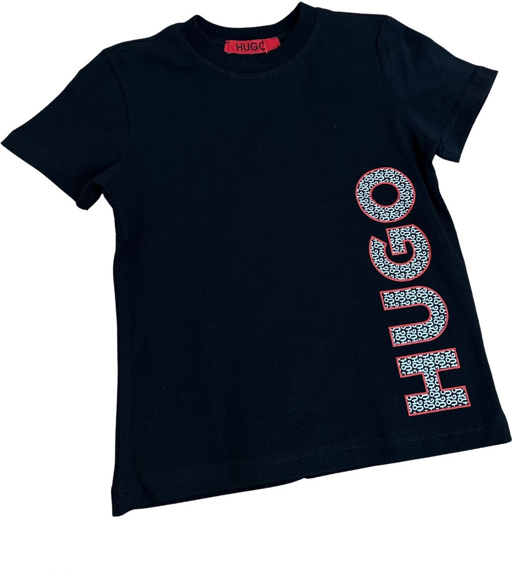 Футболка Логотип Бренда Hugo Boss черный