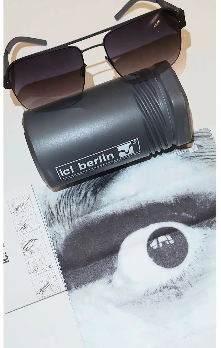 Ic!Berlin Айс Берлин солнцезащитные очки нестандартные однотонные