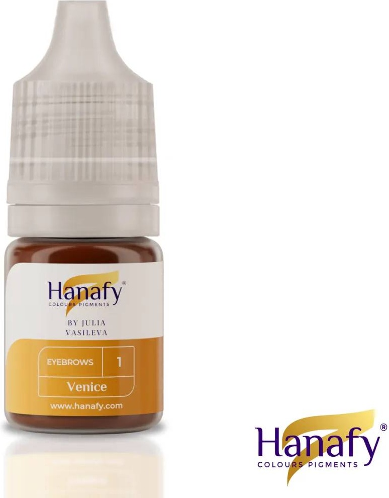 Hanafy Bohemian Brows пигмент №1. Venice/Золотисто-коричневый 5 мл
