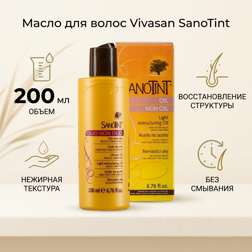 Vivasan SanoTint для восстановления структуры масло 200 мл