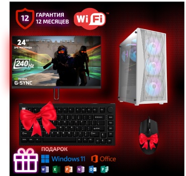 Ucomp i5-12400F / RTX 4060 Ti 16 Гб / 16 Гб / SSD 1000 Гб / Win 11