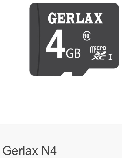 Карта памяти GERLAX N4 4 Гб