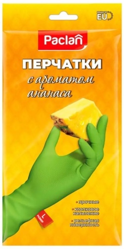 Paclan перчатки L зеленый 1 шт
