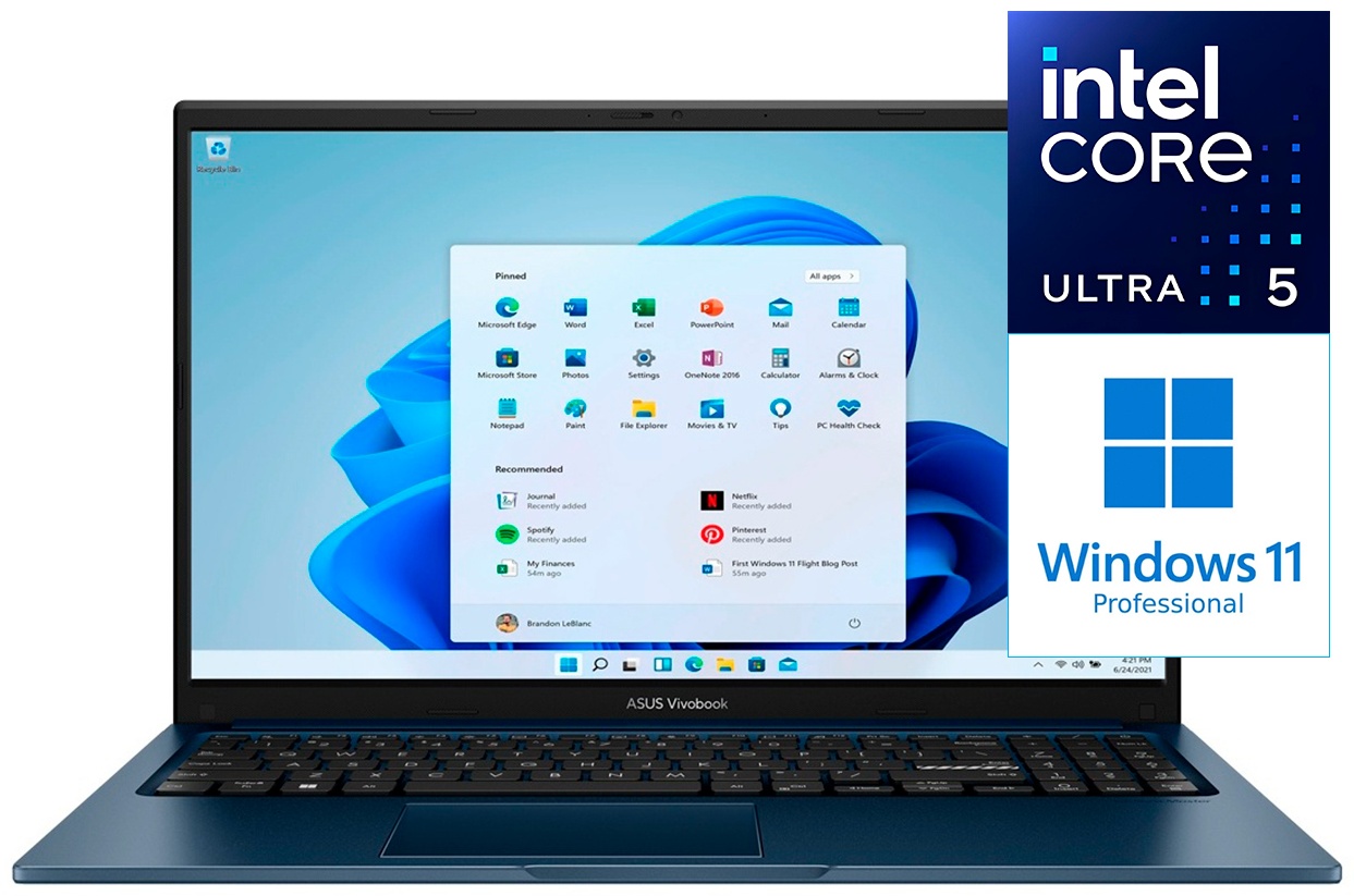 Ноутбук ASUS X1504VA-BQ3122W 15.6" / 16 Гб / SSD 512 Гб / Win 11 Pro / 90NB13Y1-M012H0