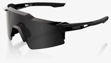 100% SPEEDCRAFT Matte Black Gloss Black - Black Mirror Lens черный