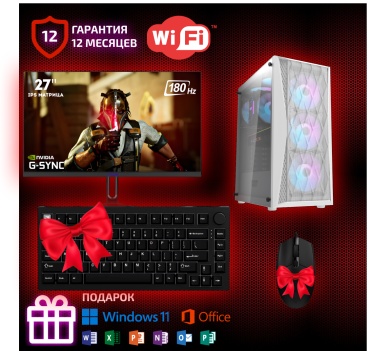 Ucomp i5-12400F / RTX 5060 Ti 16 Гб / 16 Гб / SSD 2000 Гб / Win 11