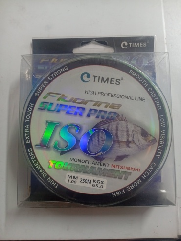 Times флюорокарбоновая леска Fluorine SUPER PRO ISO TOURNAMENT 1 мм прозрачный