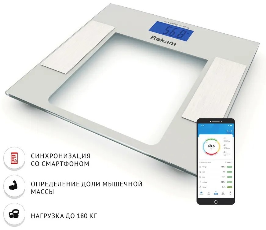 Напольные весы Rekam детские электронные 280035102 до 180 кг