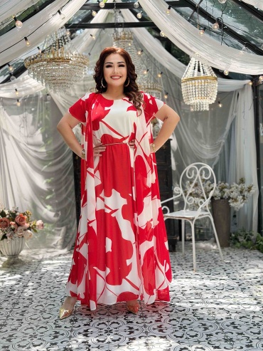 Повседневное платье GLAMOUR красный