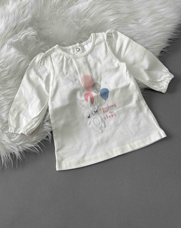 Лонгслив Baby Club белый