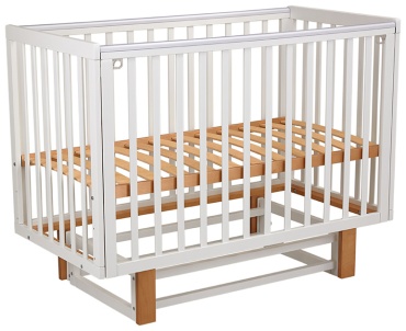 Детская кровать Polini kids Simple 341 (0003167-11), 60x120 см, белый, коричневый