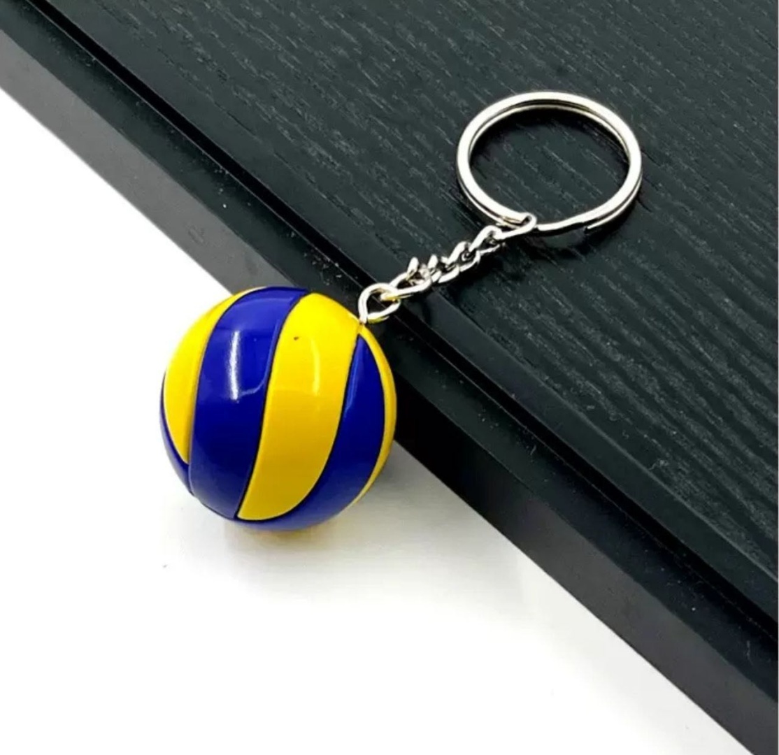 Брелок 14858062_Волейбол Мяч волейбольный мяч volleyball 38мм пластик 1 шт