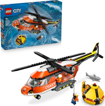 Конструктор LEGO Вертолет береговой охраны 60503, деталей 551 шт