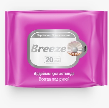 Влажные салфетки BREEZE Антибактериальные 20 шт