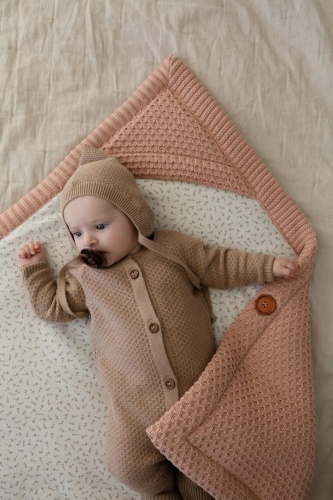 Чепчик Loomknits W030N-010 коричневый 40, 42
