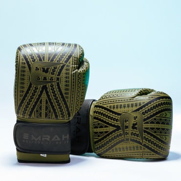 Боксерские перчатки Emrah 16 oz зеленый