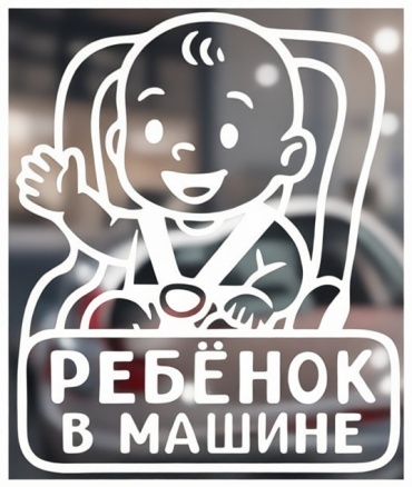 Manziluna авто наклейка дети в машине 0394