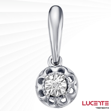 Подвеска Lucente Бриллианты Якутии PEN-LU-585-09429693 вес 0.795 г золото, бриллиант
