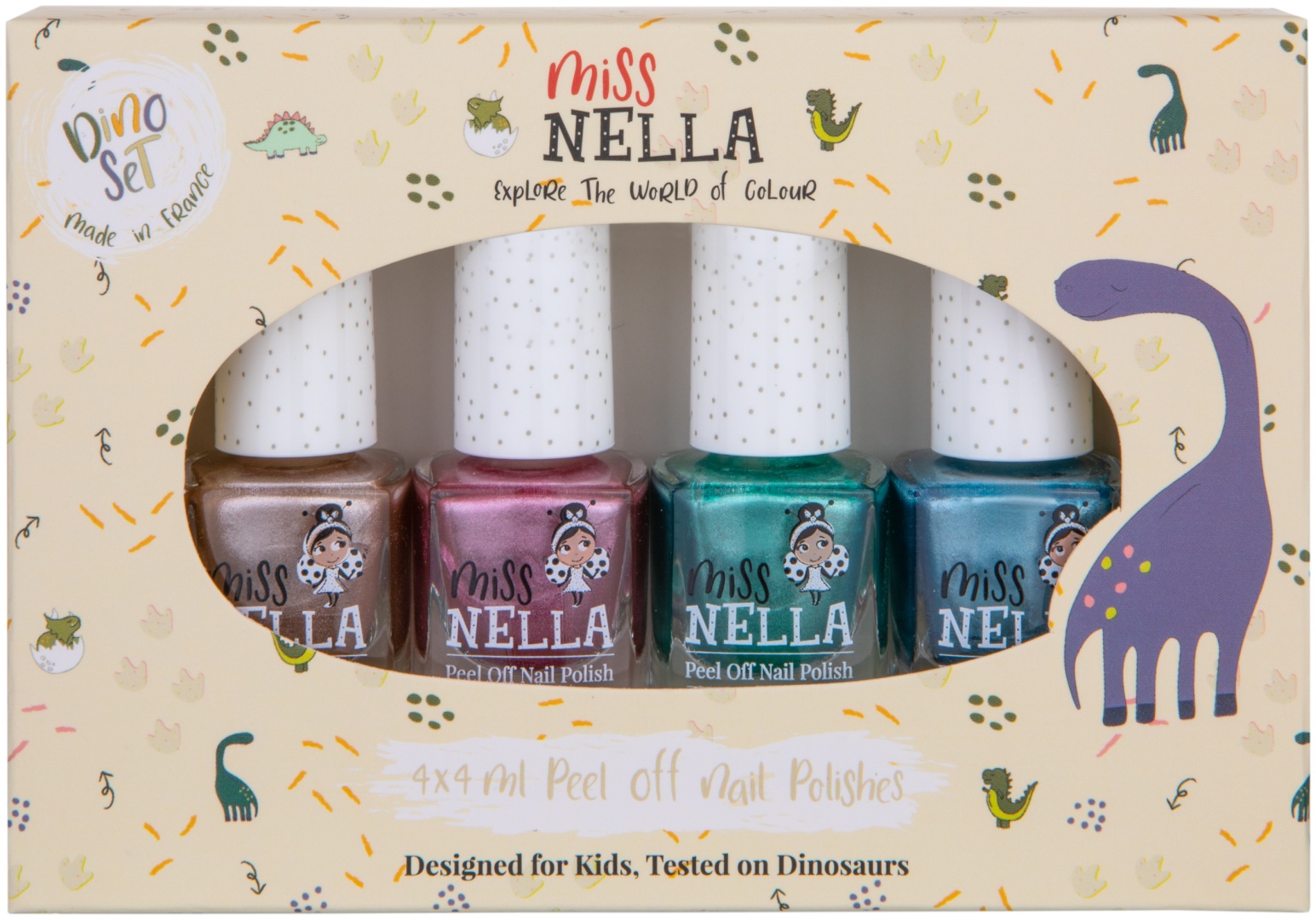 Miss Nella DINO-4 лак для ногтей 3+ 4 мл