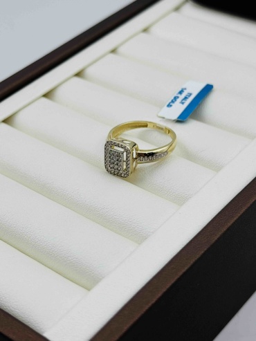 Кольцо 3161 gold 011510784 размер 18 вес 2.3 г золото, фианит, цирконий