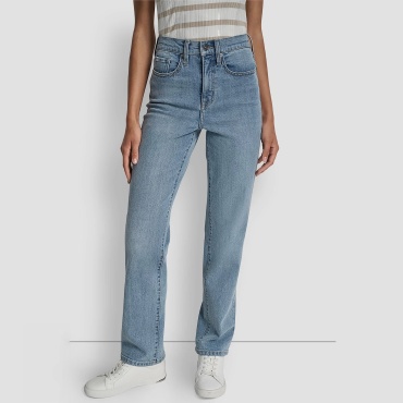 Джинсы прямые DKNY голубой