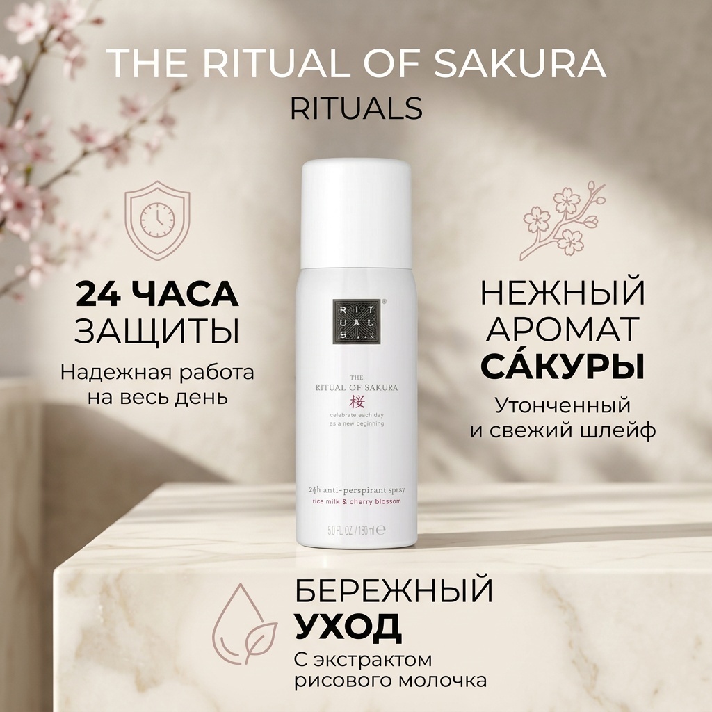 Rituals The Ritual Of Sakura антиперспирант для женщин 150 мл