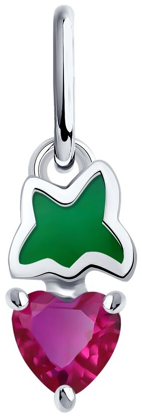 Подвеска Diamant V54171 вес 0.38 г серебро, корунд