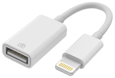 Переходник SAFFI USB Type-A (F), Lightning (M), 0.1 м, SK-015 белый