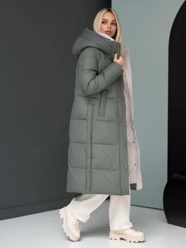 Пуховик LOOK NICE SHOP зеленый