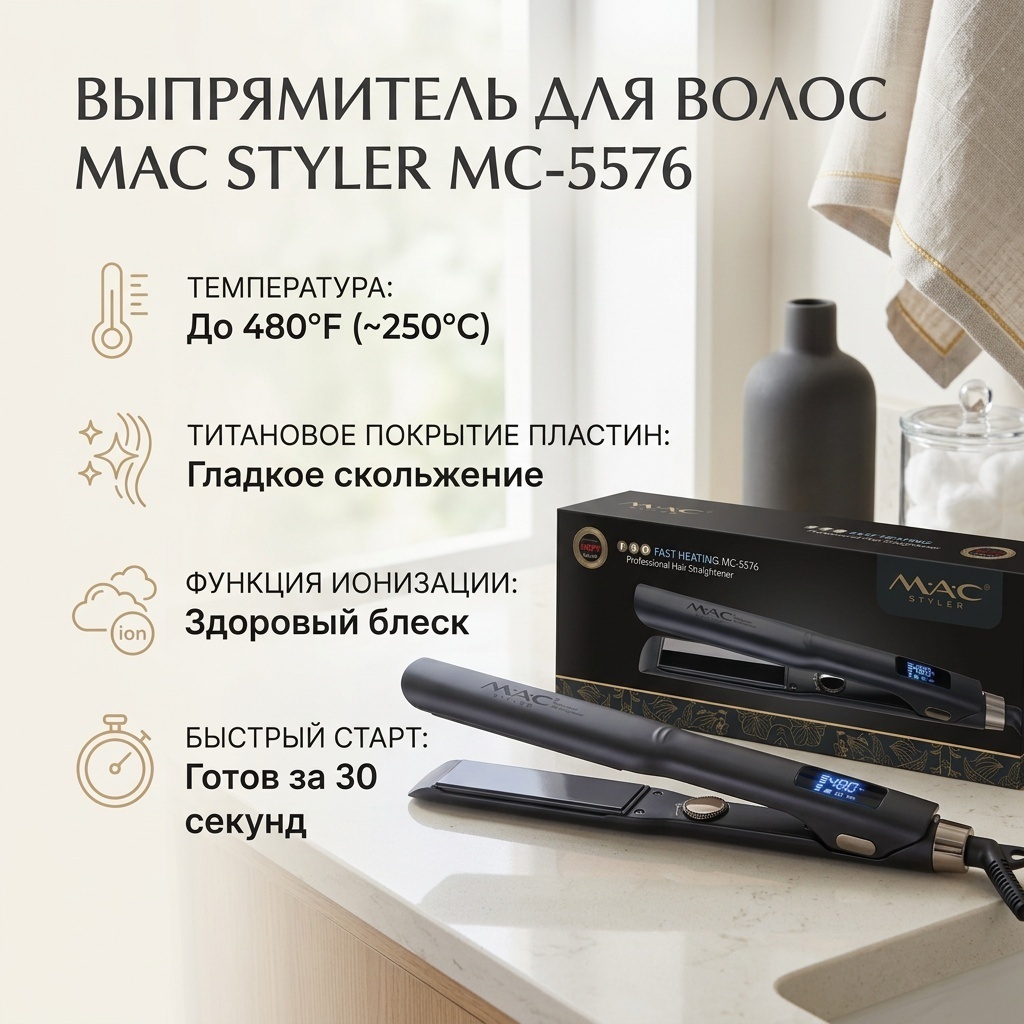MAC Styler MC-5576 утюжок